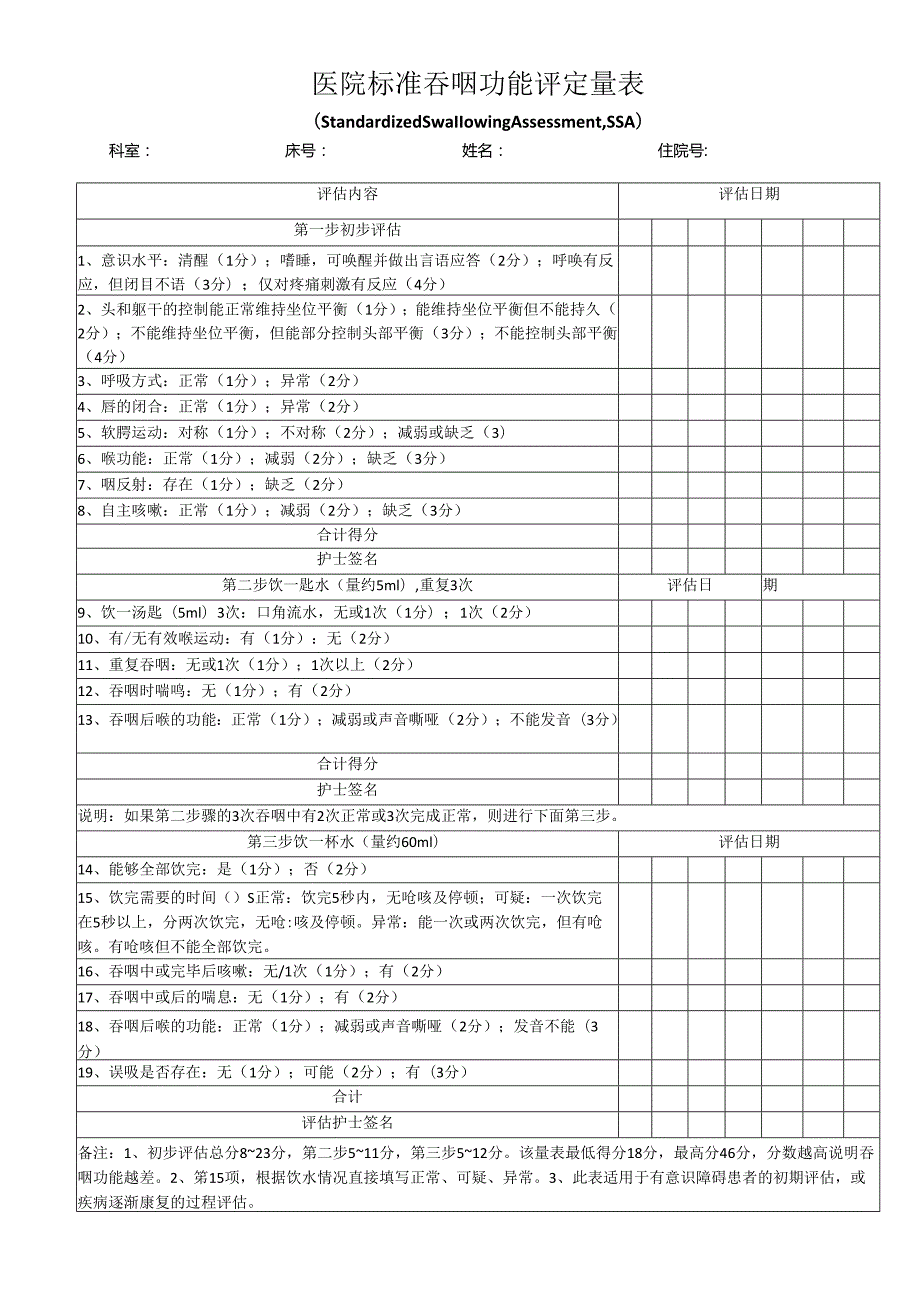 标准吞咽功能评定量表.docx_第1页