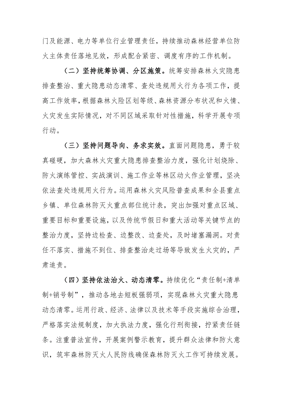 2024年森林火灾重大隐息动态清零和查处违规用火行为专项行动实施方案.docx_第2页