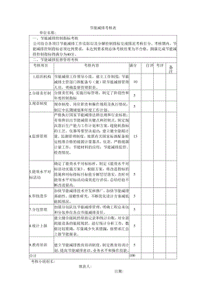 节能减排考核表.docx