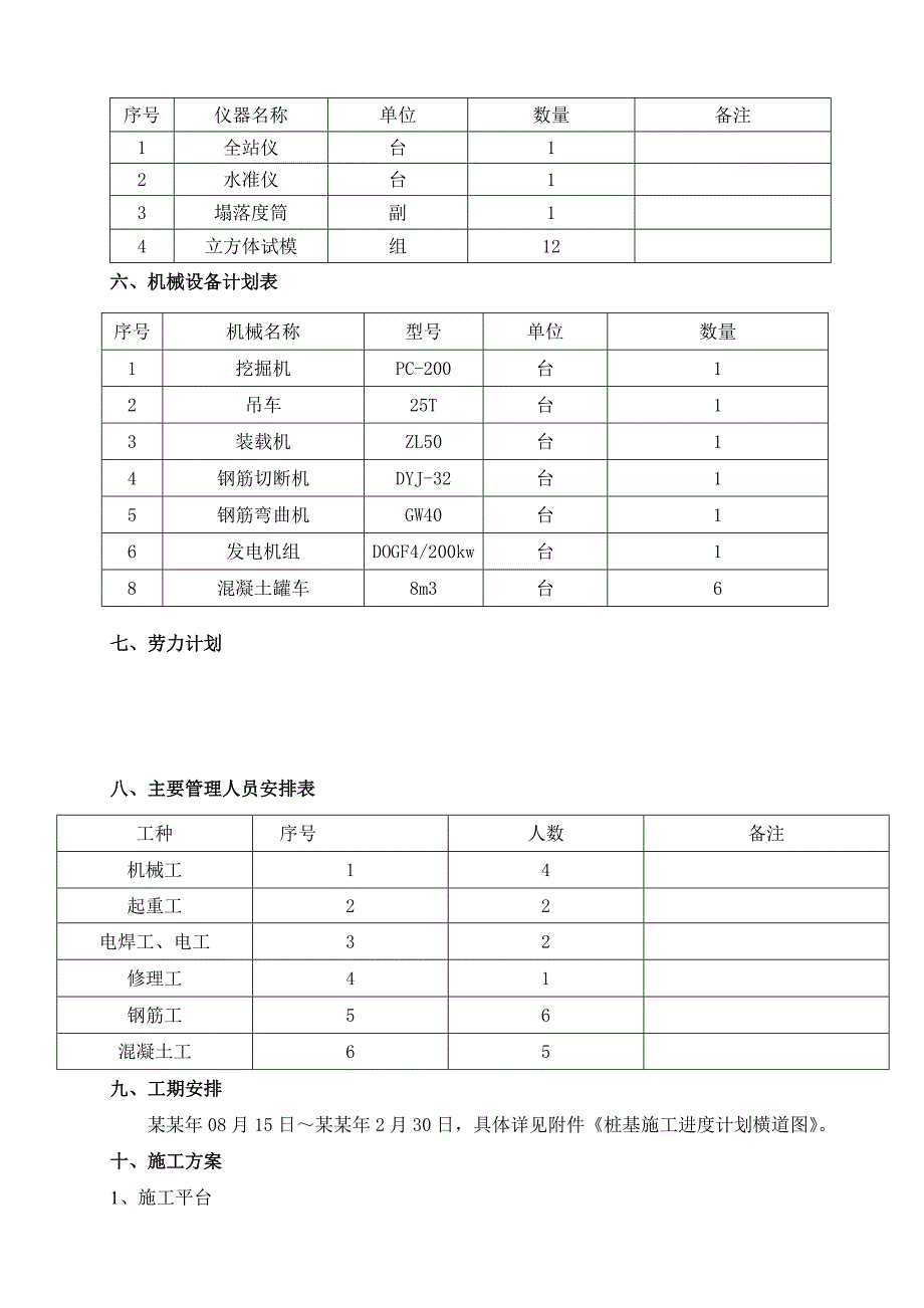 张屋坝大桥桩基项工程施工组织设计.doc_第2页