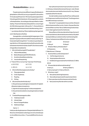 Module 6 主题阅读.docx