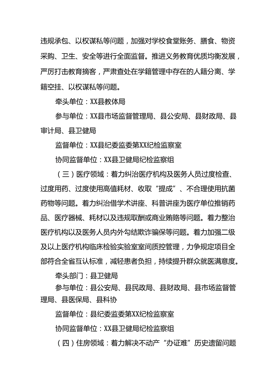 2024年开展群众身边不正之风和腐败问题集中整治专项实施方案或总结.docx_第3页