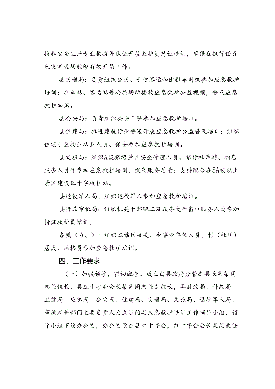 某某县开展应急救护培训工作三年行动计划实施方案（2023-2025年）.docx_第3页