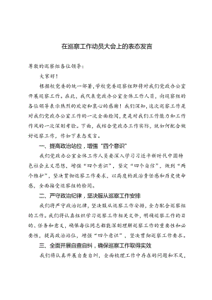 2篇 2024年在巡察工作动员大会上的表态发言.docx