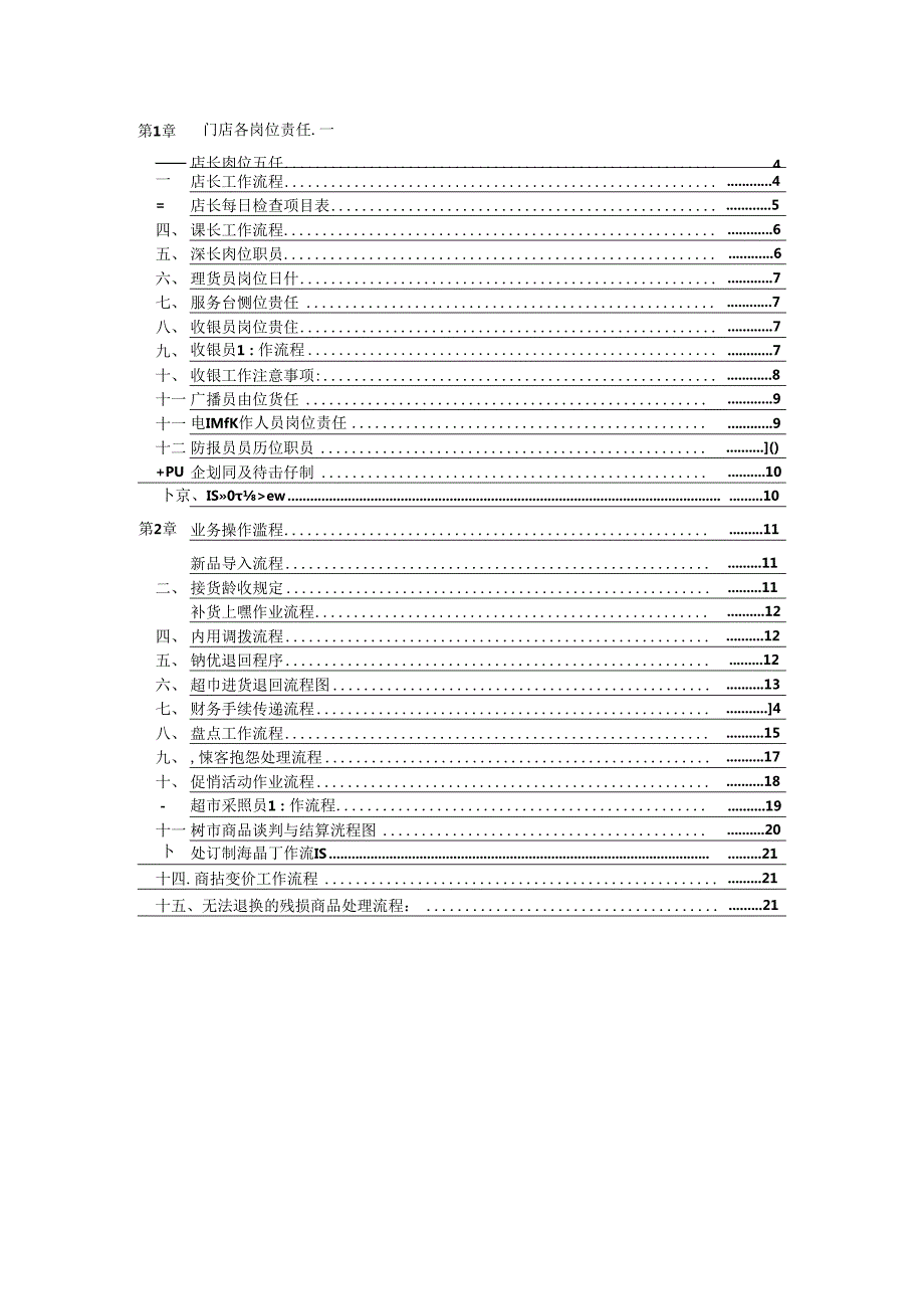 门店各岗位责任职责梳理汇总.docx_第1页