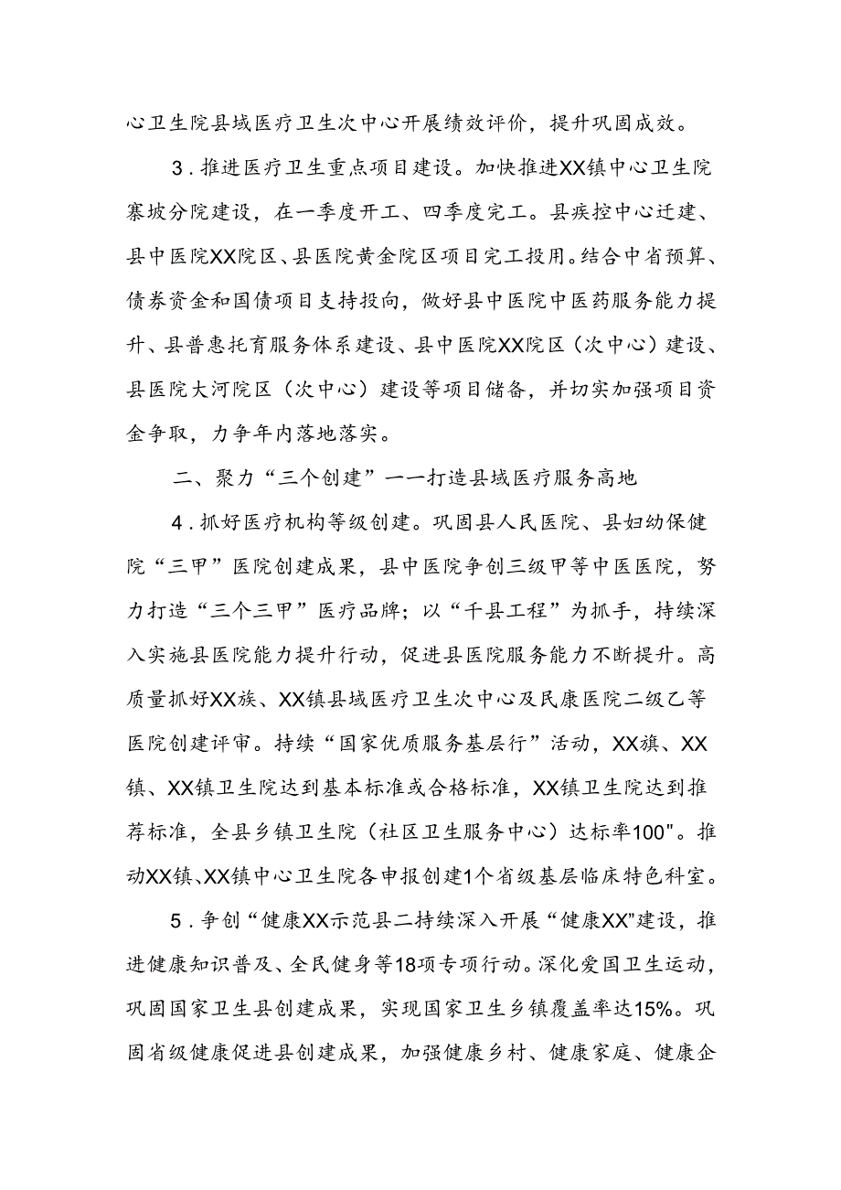 XX县2024年卫生健康工作要点.docx_第2页