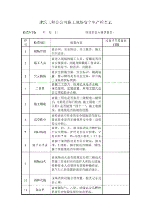 施工现场安全生产检查表.doc