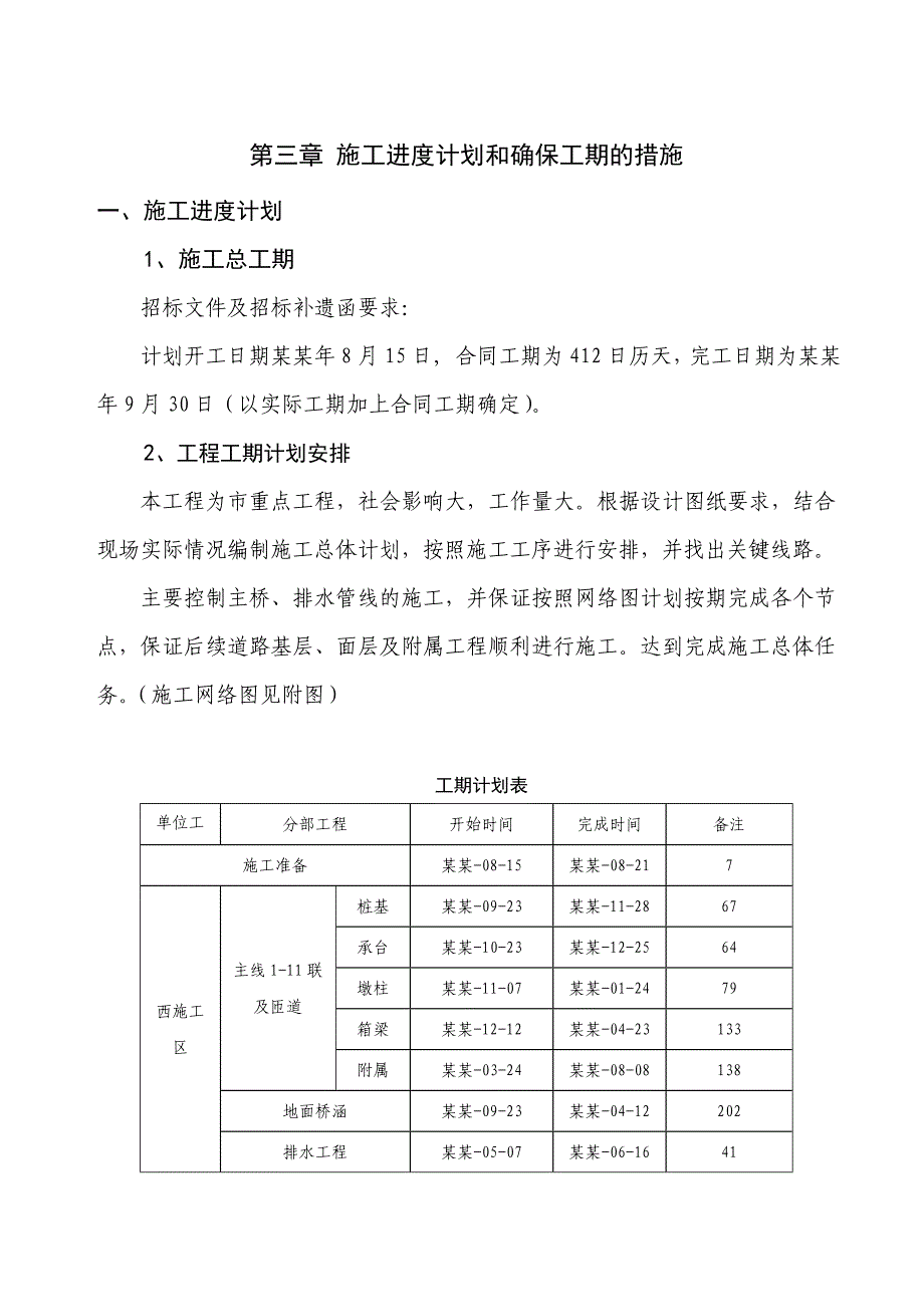 施工进度计划和确保工期的措施.doc_第1页