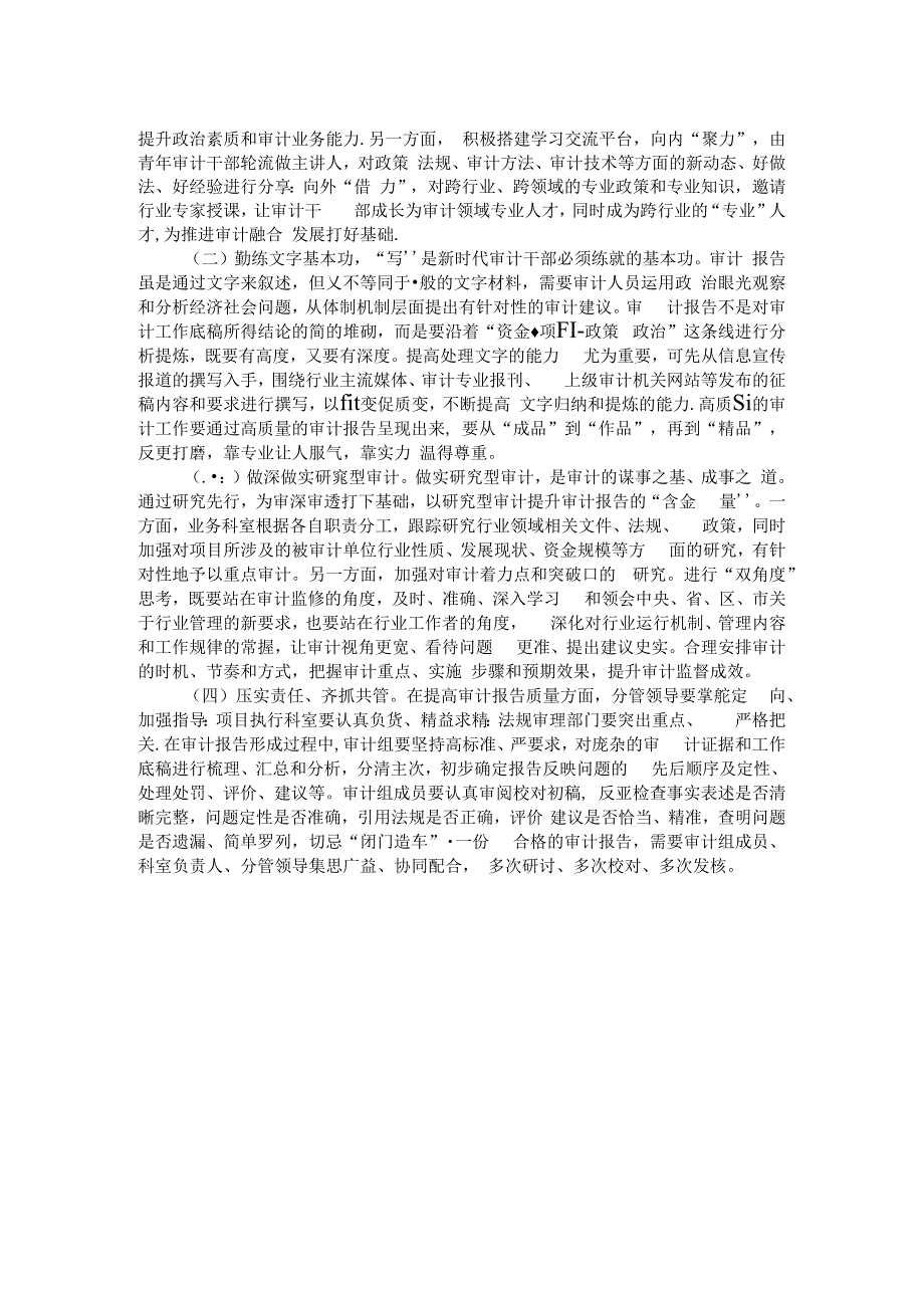 基层审计机关审计报告撰写存在问题及建议.docx_第2页