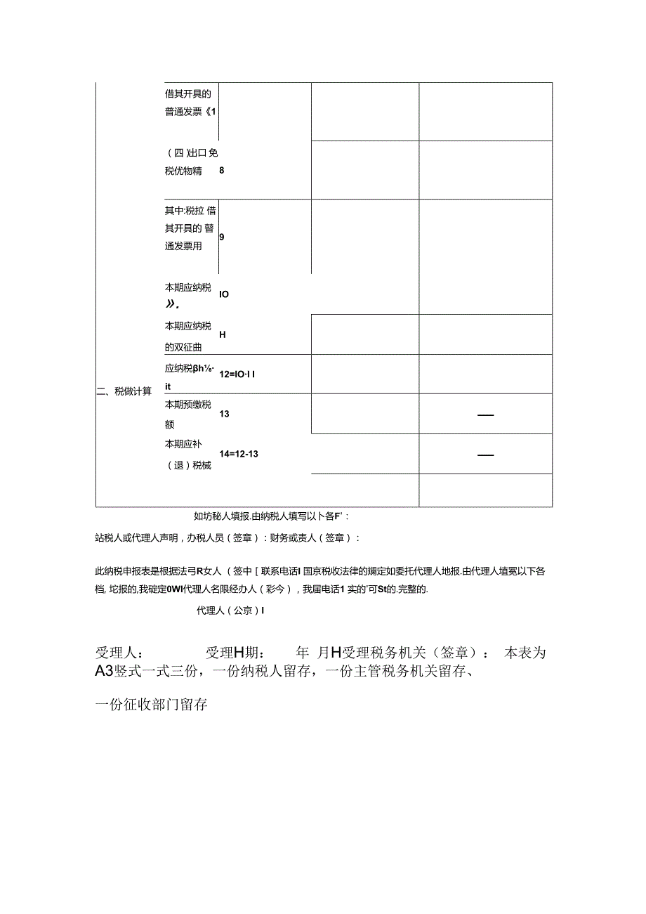 [国税局]增值税小规模纳税人纳税申报表模板.docx_第3页