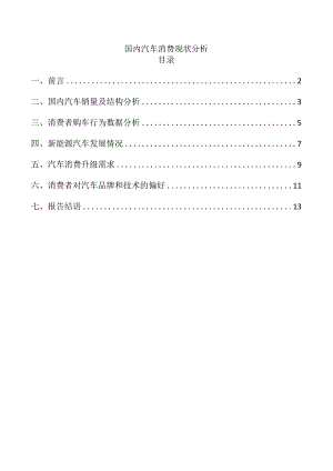 国内汽车消费现状分析.docx