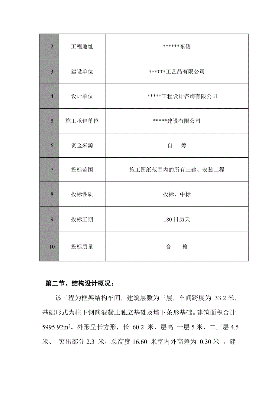 框架结构工厂车间施工组织设计.doc_第3页