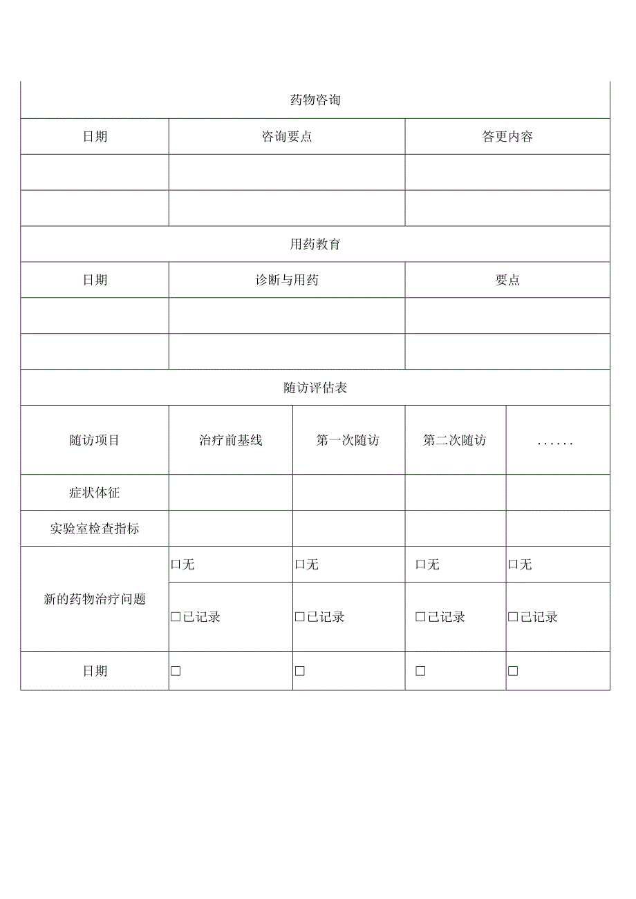 居家药学服务记录表word版.docx_第2页