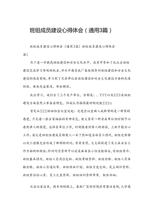 班组成员建设心得体会（通用3篇）.docx