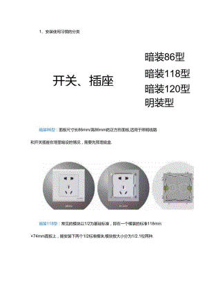 开关、插座知识大全一辈子值得拥有的知识！.docx