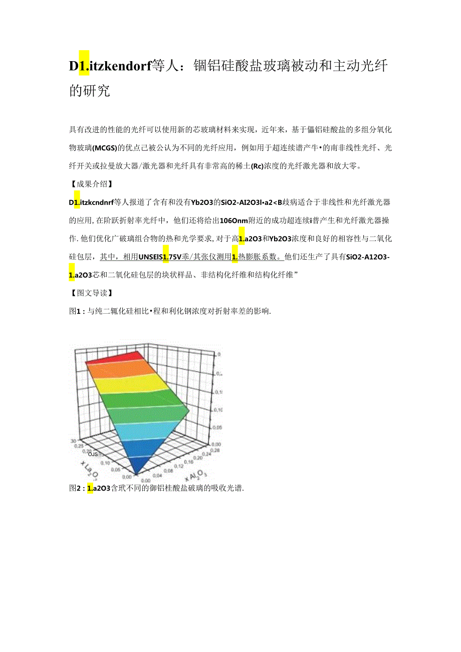 D Litzkendorf 等人：镧铝硅酸盐玻璃被动和主动光纤的研究.docx_第1页