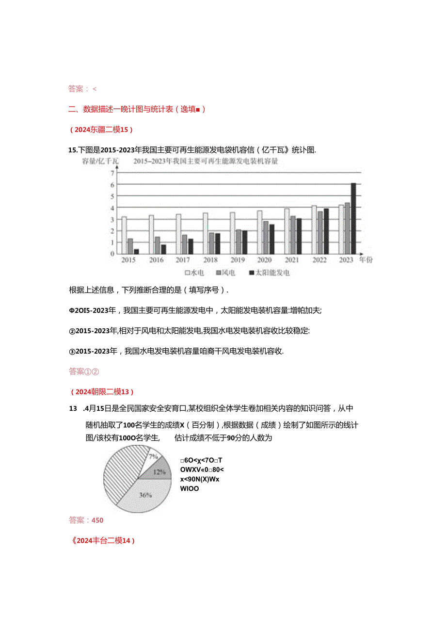 13.统计：202405各区二模试.docx_第3页