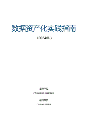 数据资产化实践指南（2024年）word版.docx