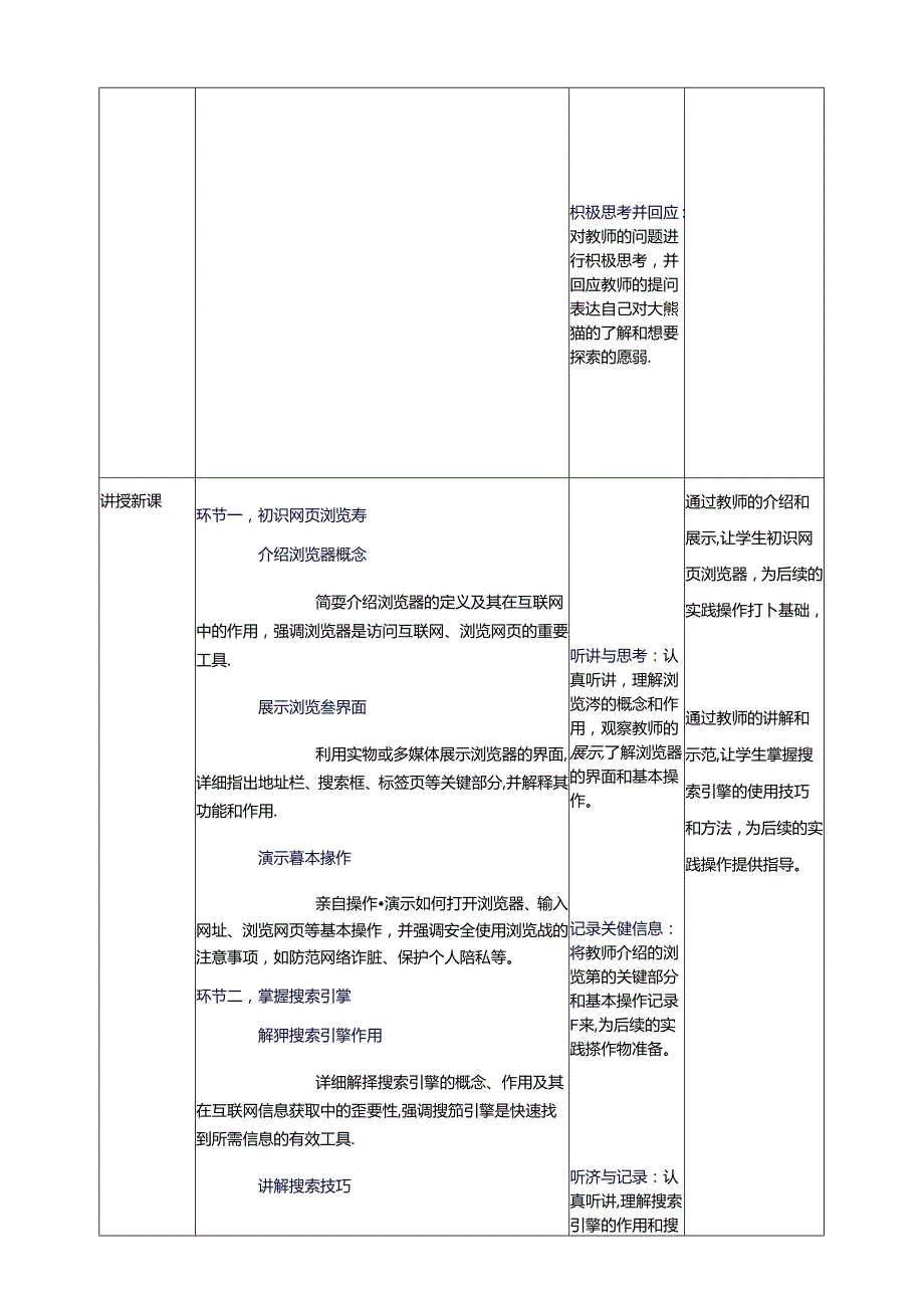 第1节 网上探秘大熊猫 教案 三下信息科技川教版.docx_第2页