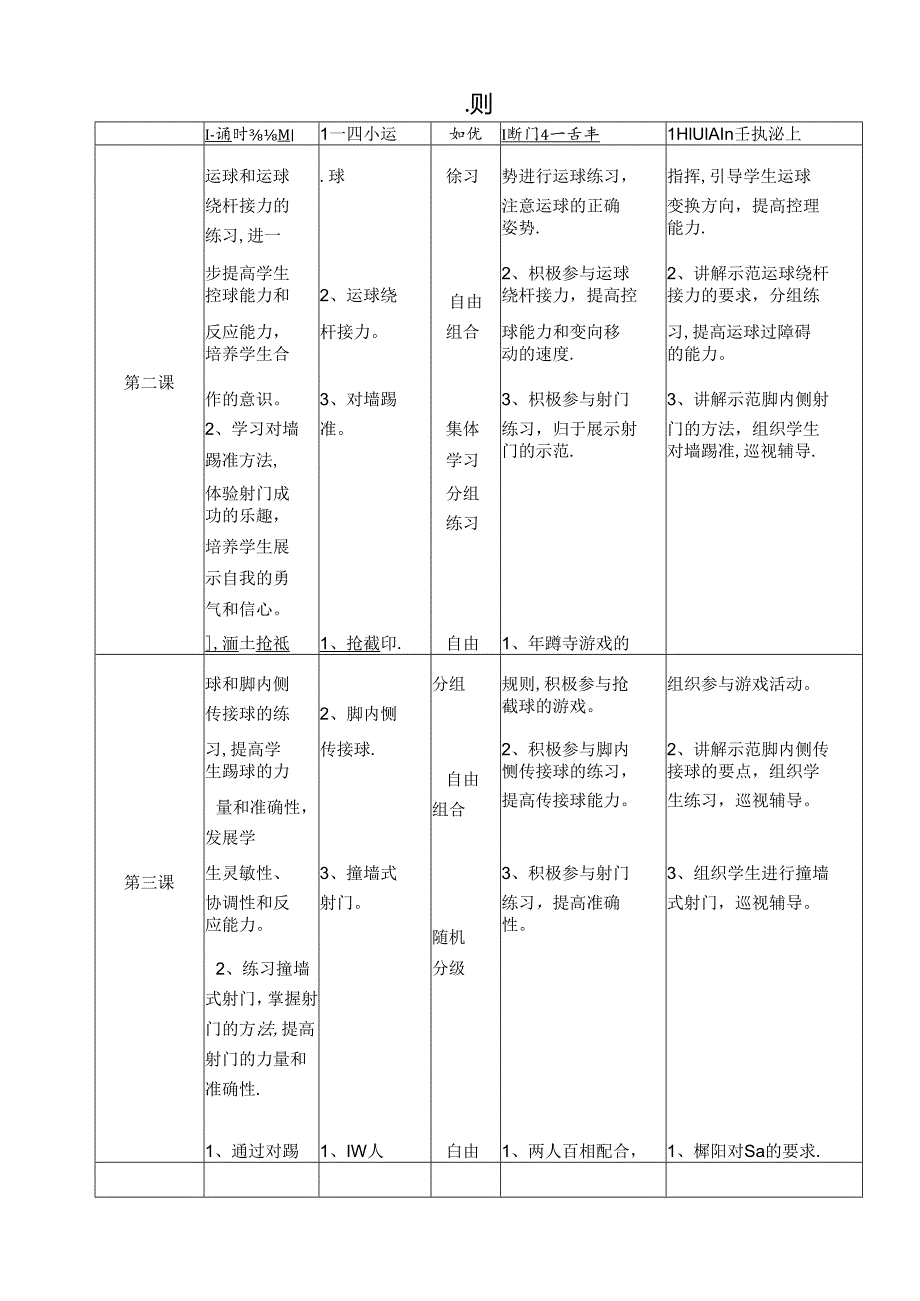 小学体育《足球》单元教学设计（5页）.docx_第3页