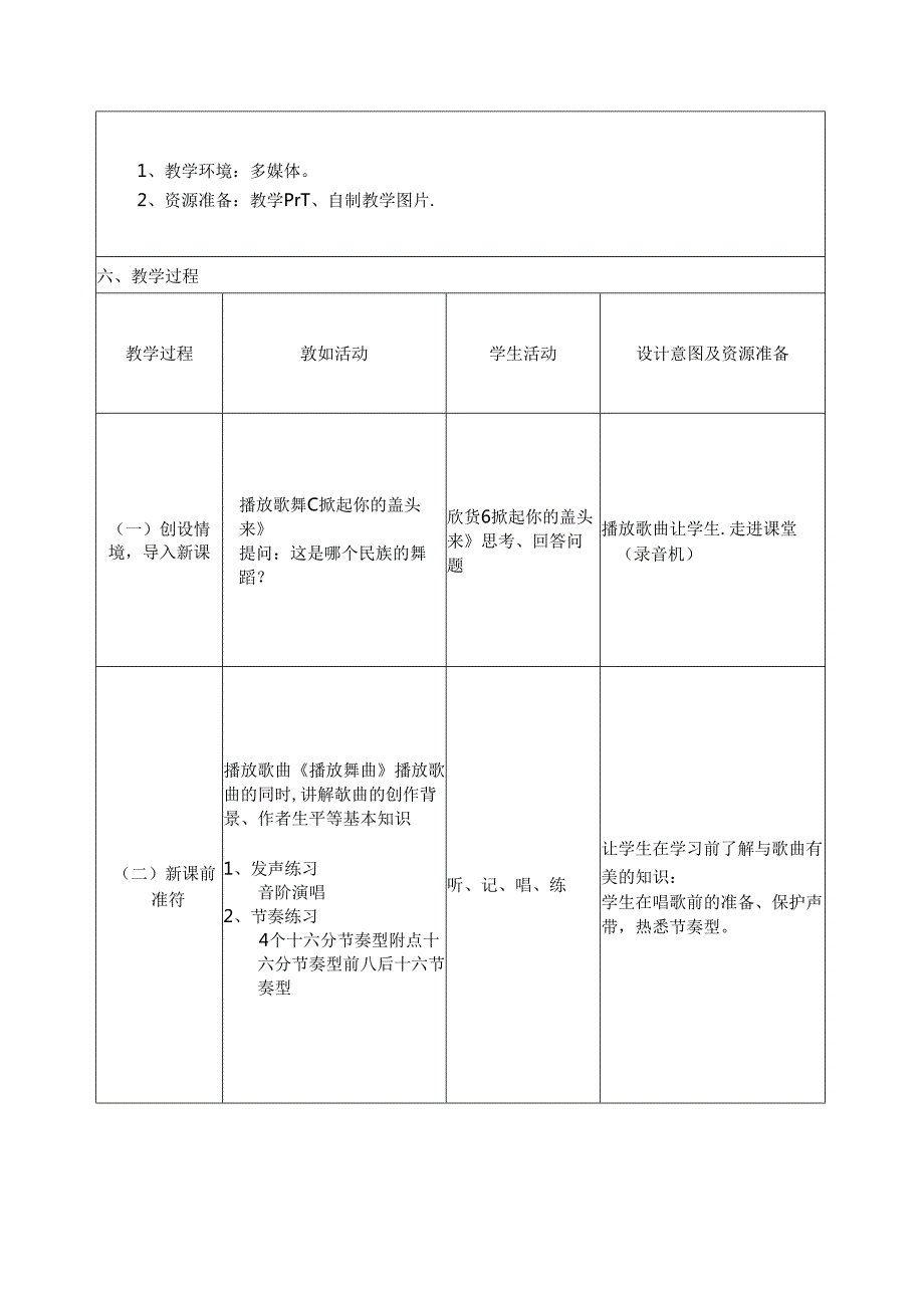 鲁教版七年级上册音乐教案.docx_第2页