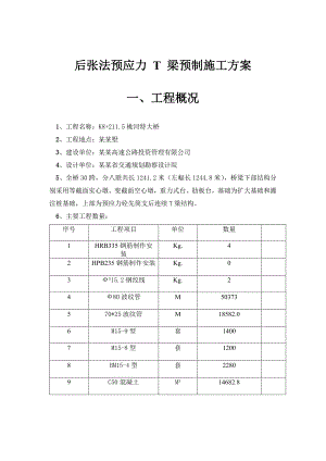 桃河特大桥T梁预制施工方案(终稿).doc