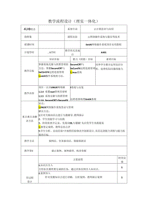 网络操作系统（Linux）（项目式微课版）-教案 教学流程设计4 重置root管理员密码.docx