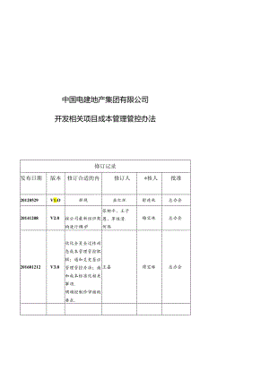 某集团开发项目成本管理办法.docx