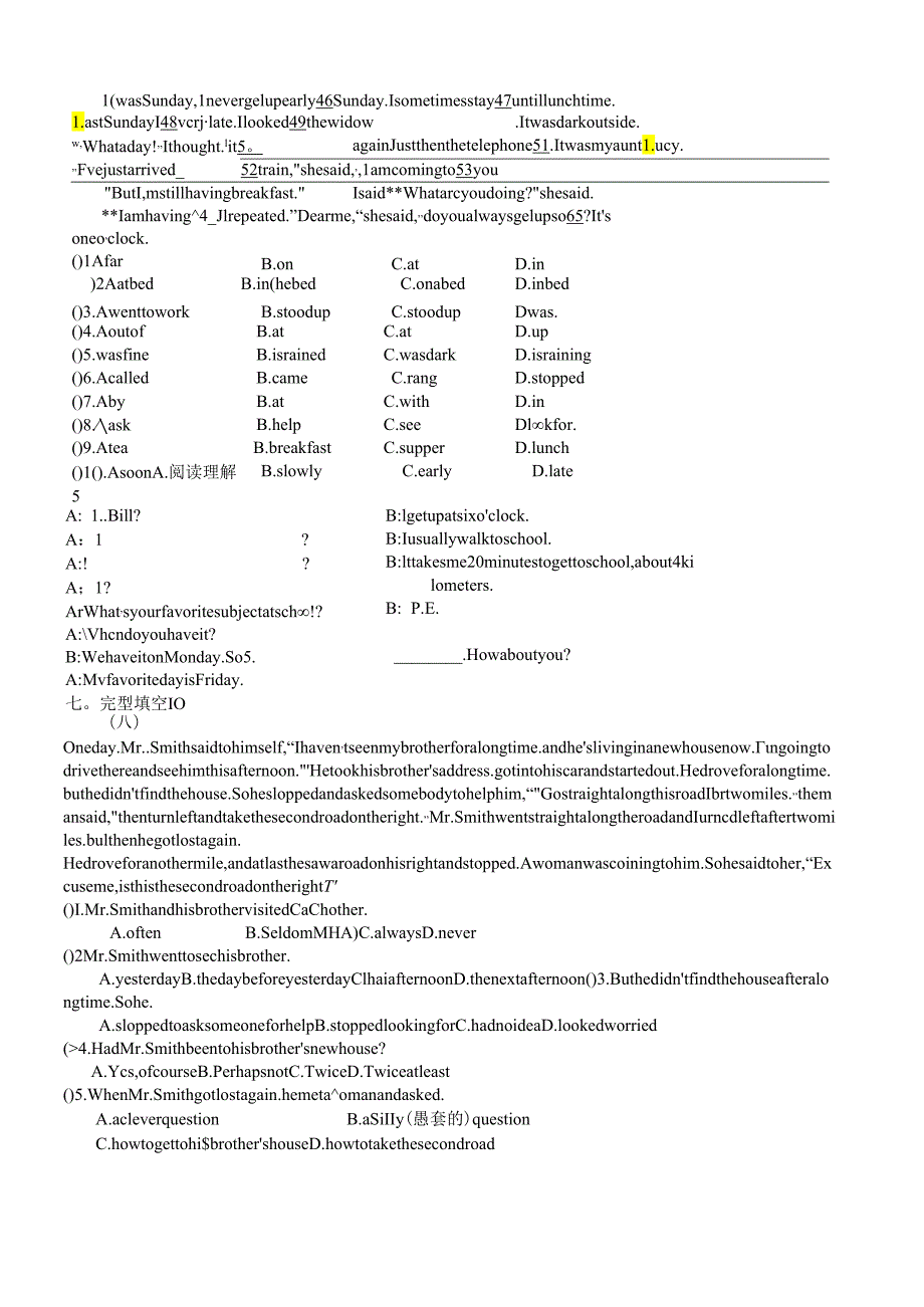 Unit3-How-do-you-get-to-school测试题.docx_第3页