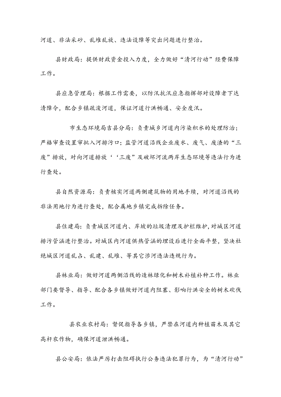 吉县深入开展妨碍河道行洪突出问题整治“清河行动”实施方案.docx_第3页