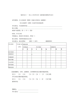 临床实习——Mini-CEX 评分表与DOPS 评分表（演练与操作技能）.docx