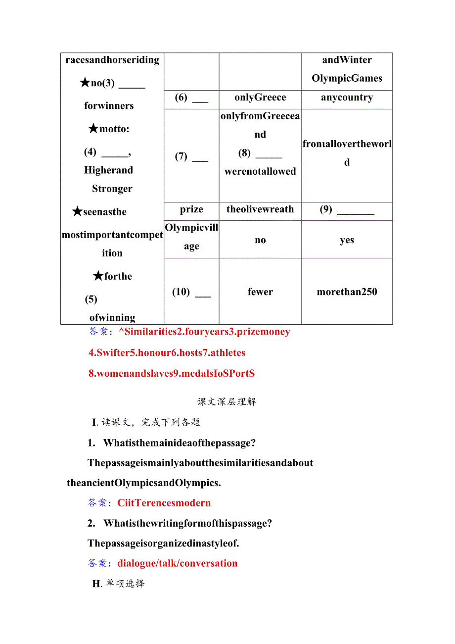 Unit2 The Olympic Games.docx_第1页