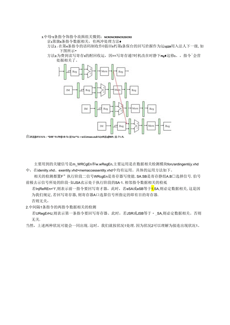 5级流水无cache-CPU实验计算机组成原理-课程设计报告.docx_第1页