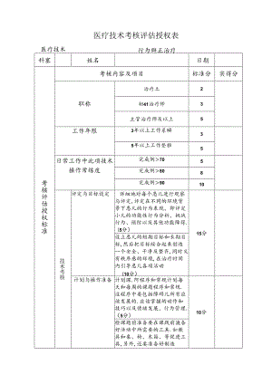 （行为矫正疗法）医疗技术考核评估授权表.docx