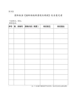 附件3. 团体标准《桑断梢病防治技术规程》征求意见表.docx