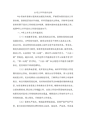 公司上半年意识总结.docx