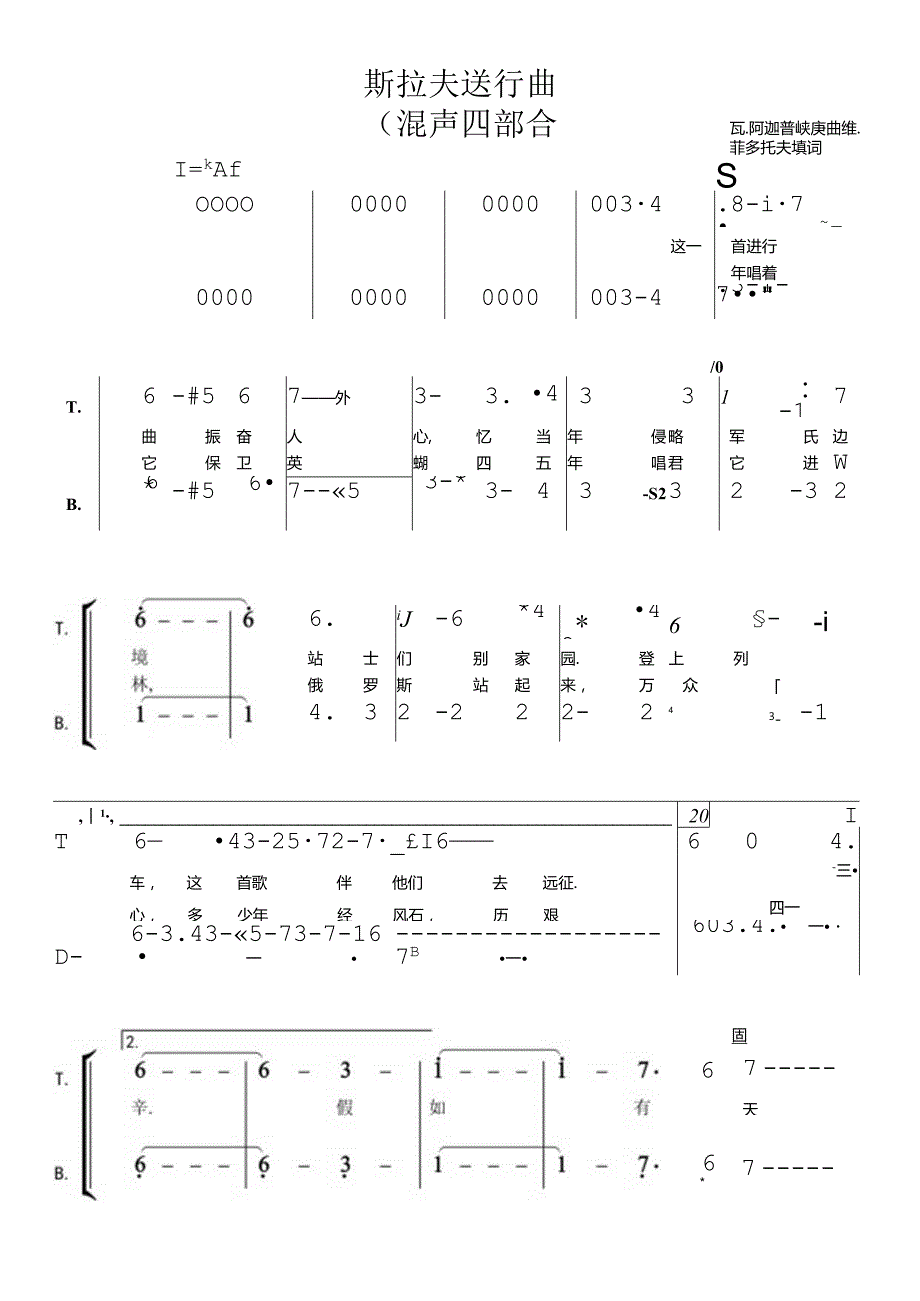 斯拉夫送行曲混声合唱简谱.docx_第1页