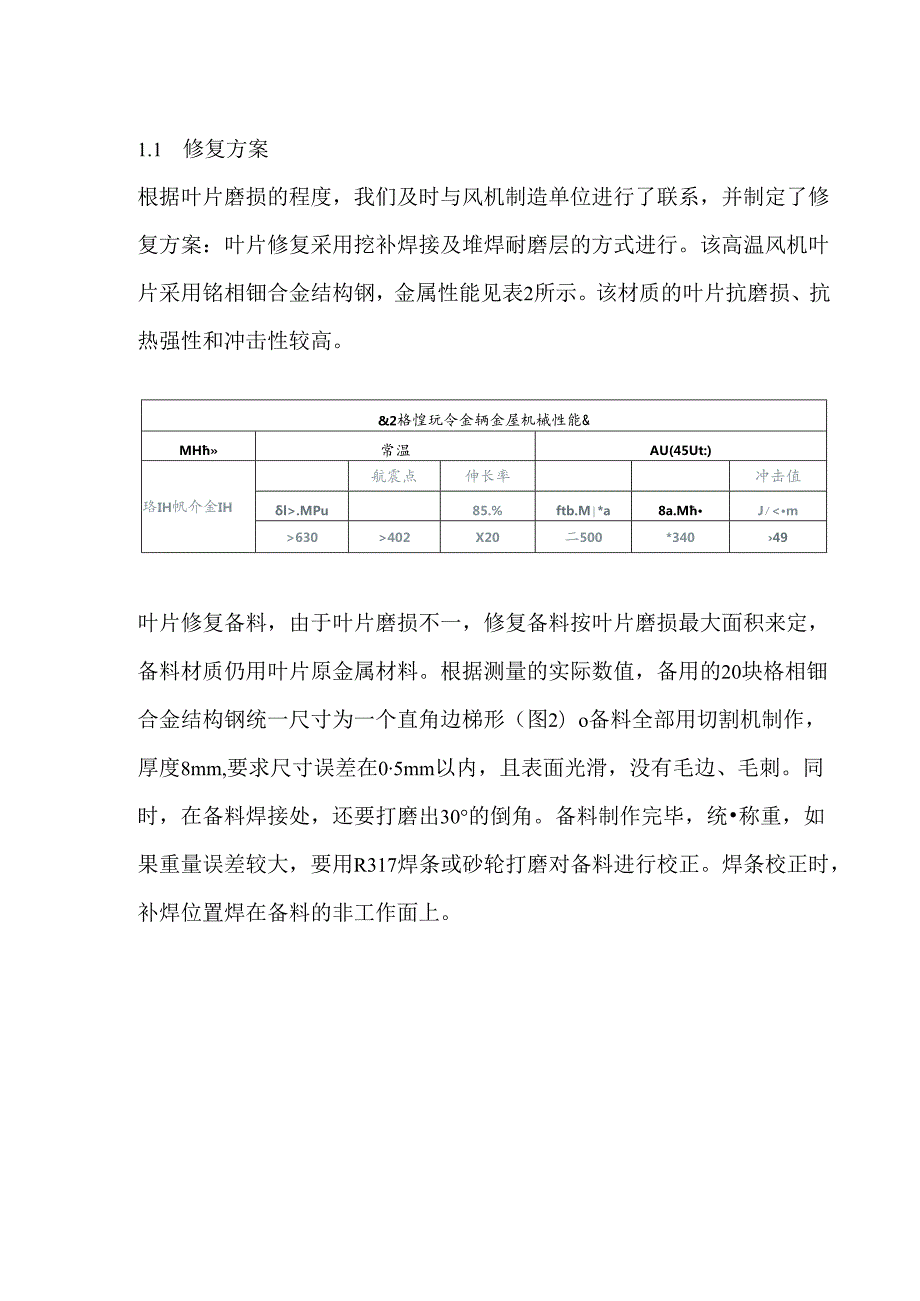 高温风机叶片磨损的修复经验.docx_第2页