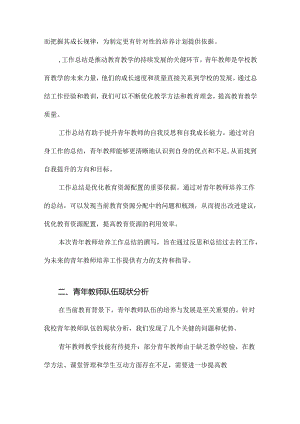 青年教师培养工作总结.docx