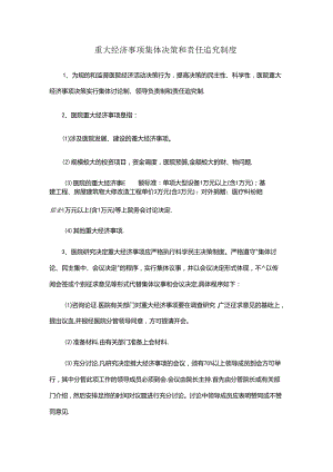 重大经济事项集体决策和责任追究制度.docx