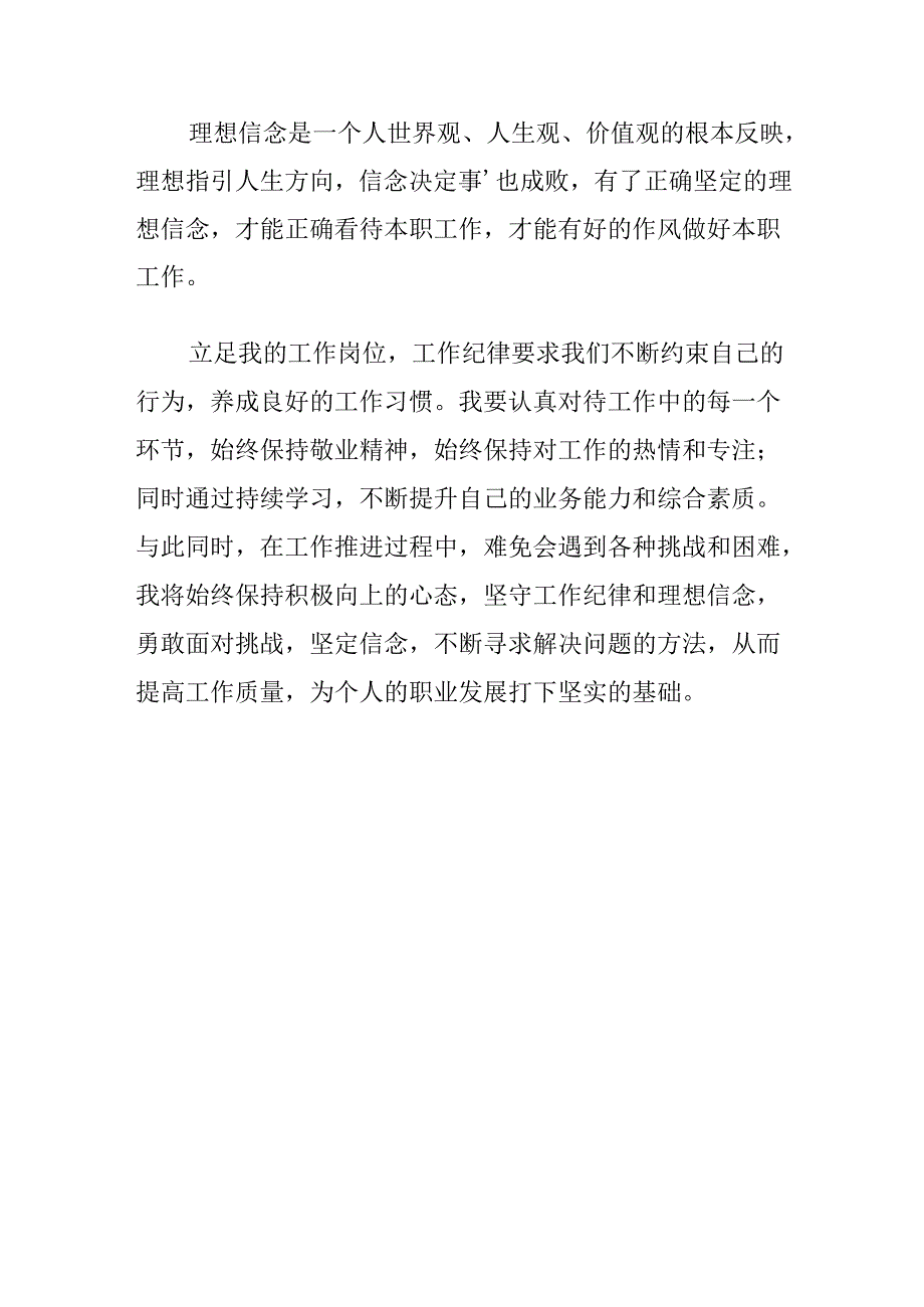 【党纪学习教育】工作纪律学习心得体会感悟发言材料.docx_第2页