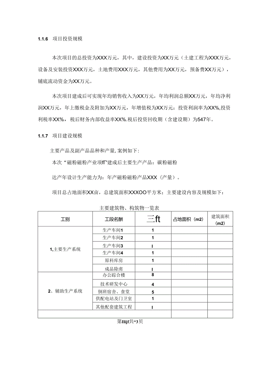 磁粉磁粉项目可行性研究报告编写格式说明(模板套用型文档).docx_第1页