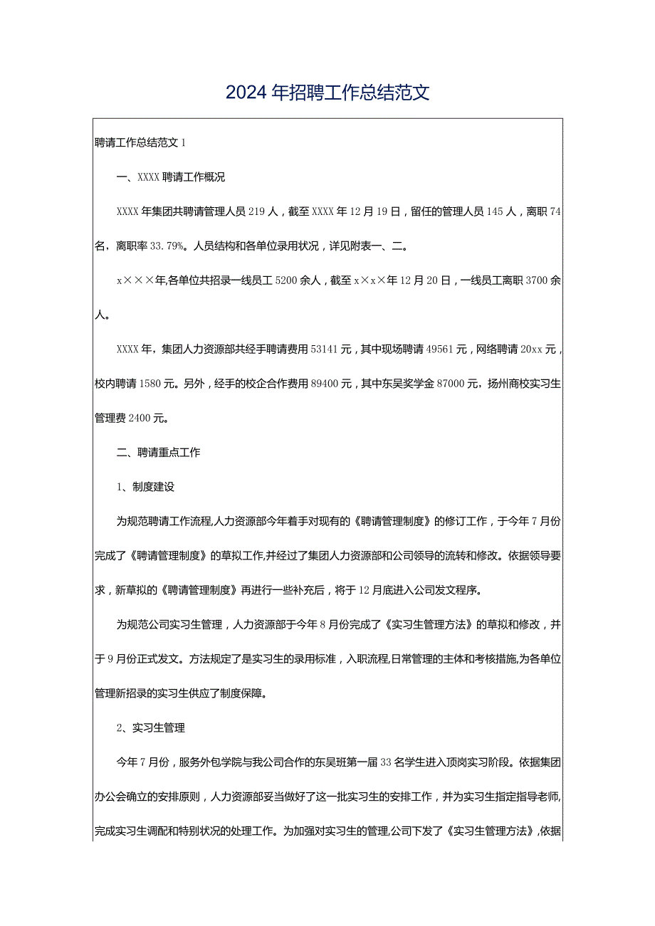 2024年招聘工作总结范文.docx_第1页