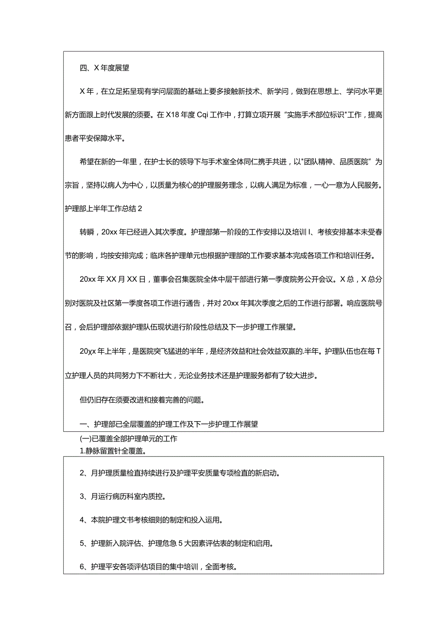 2024年护理部上半年工作总结(经典).docx_第2页