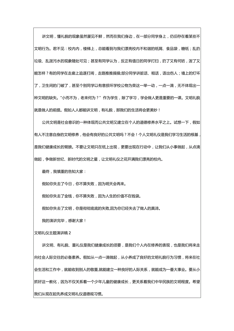 2024年文明礼仪主题演讲稿.docx_第2页