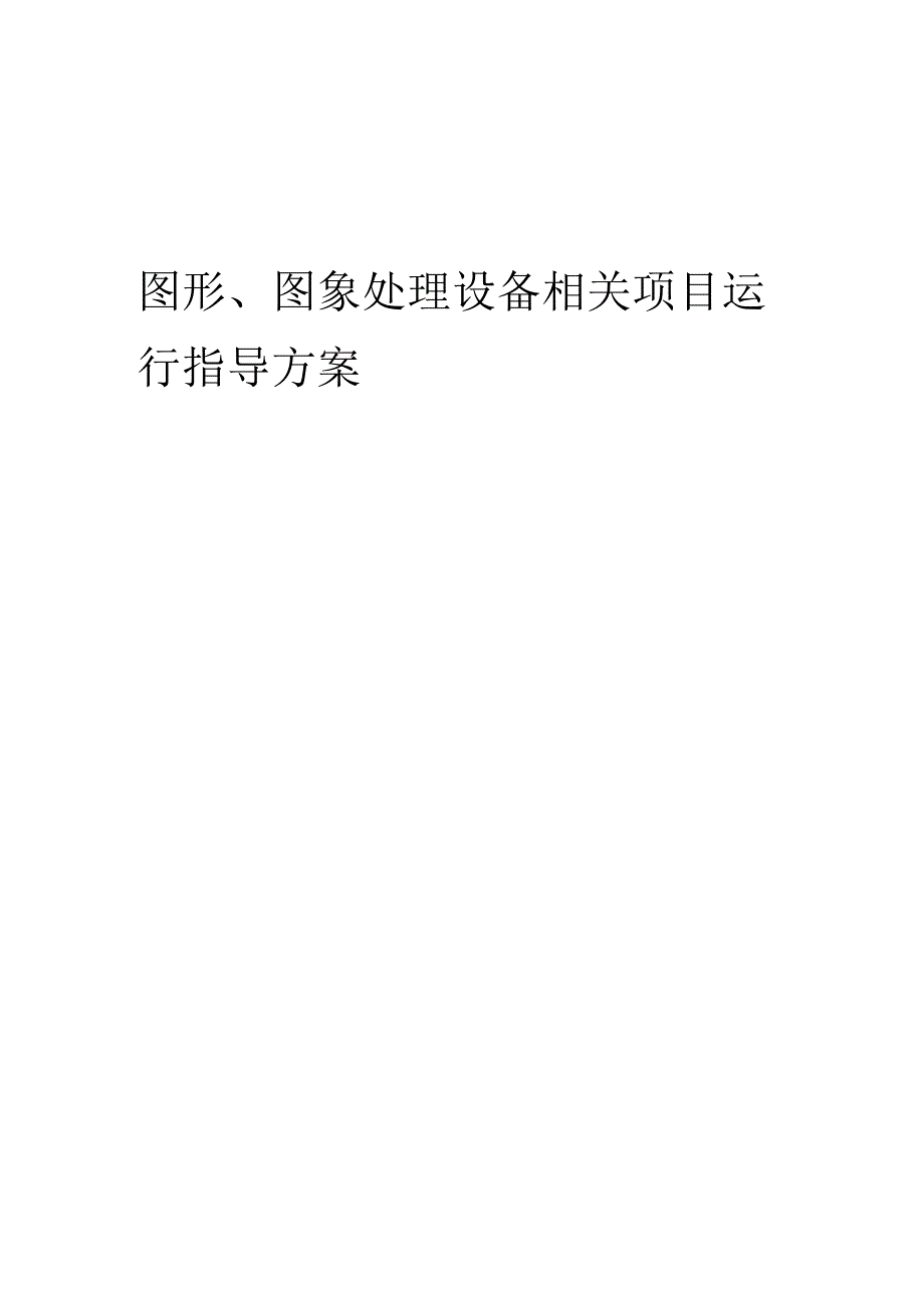 2023年图形、图象处理设备相关项目运行指导方案.docx_第1页