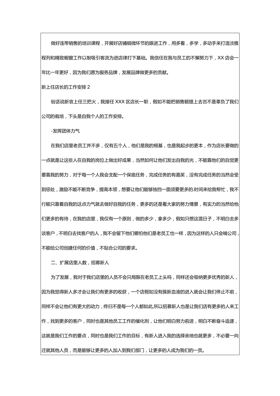 2024年新上任店长的工作计划.docx_第2页