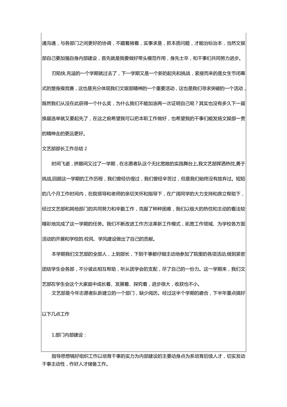 2024年文艺部部长工作总结.docx_第2页