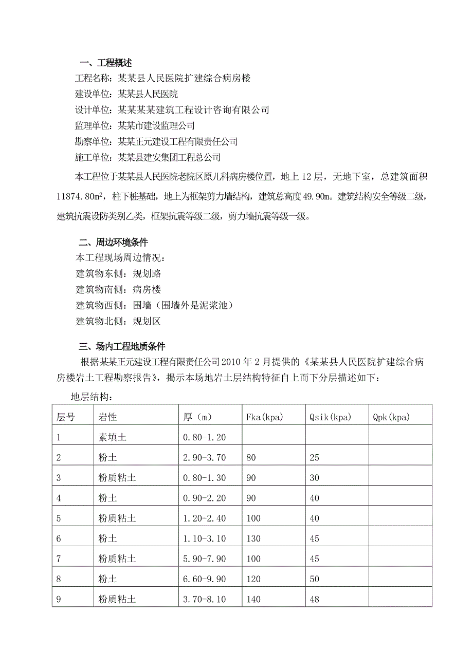 医院病房楼扩建工程井点降水施工方案#山东#框剪结构.doc_第2页