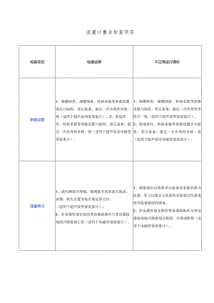 流量计重点检查项目.docx